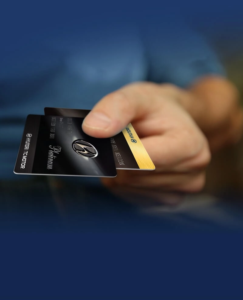 Thẻ hội viên xe Huyndai - Máy in thẻ nhựa Việt Á